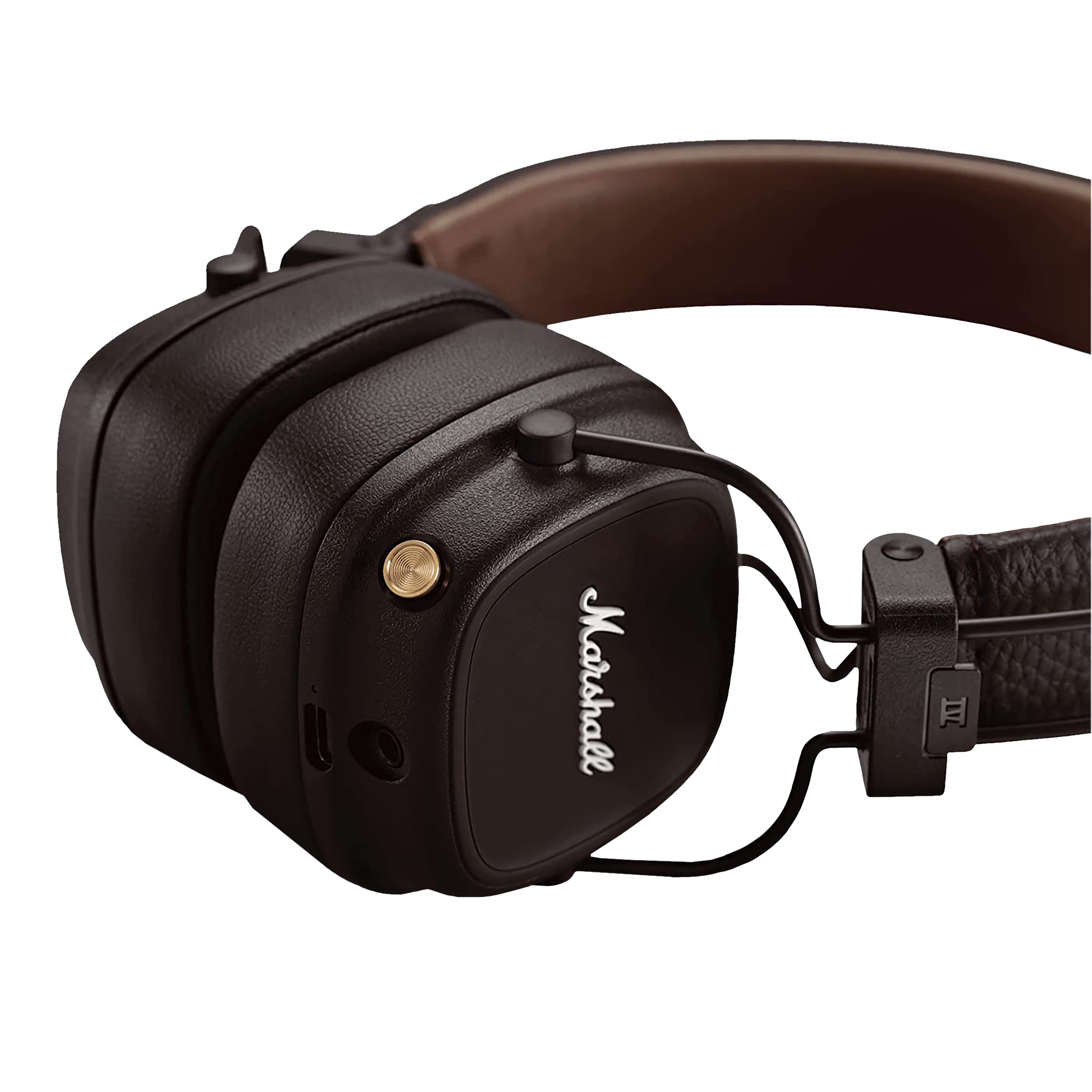 Marshall Major IV MS MAJ4BT BRN Bluetooth Headset with Mic 80 Playback On Ear Brown